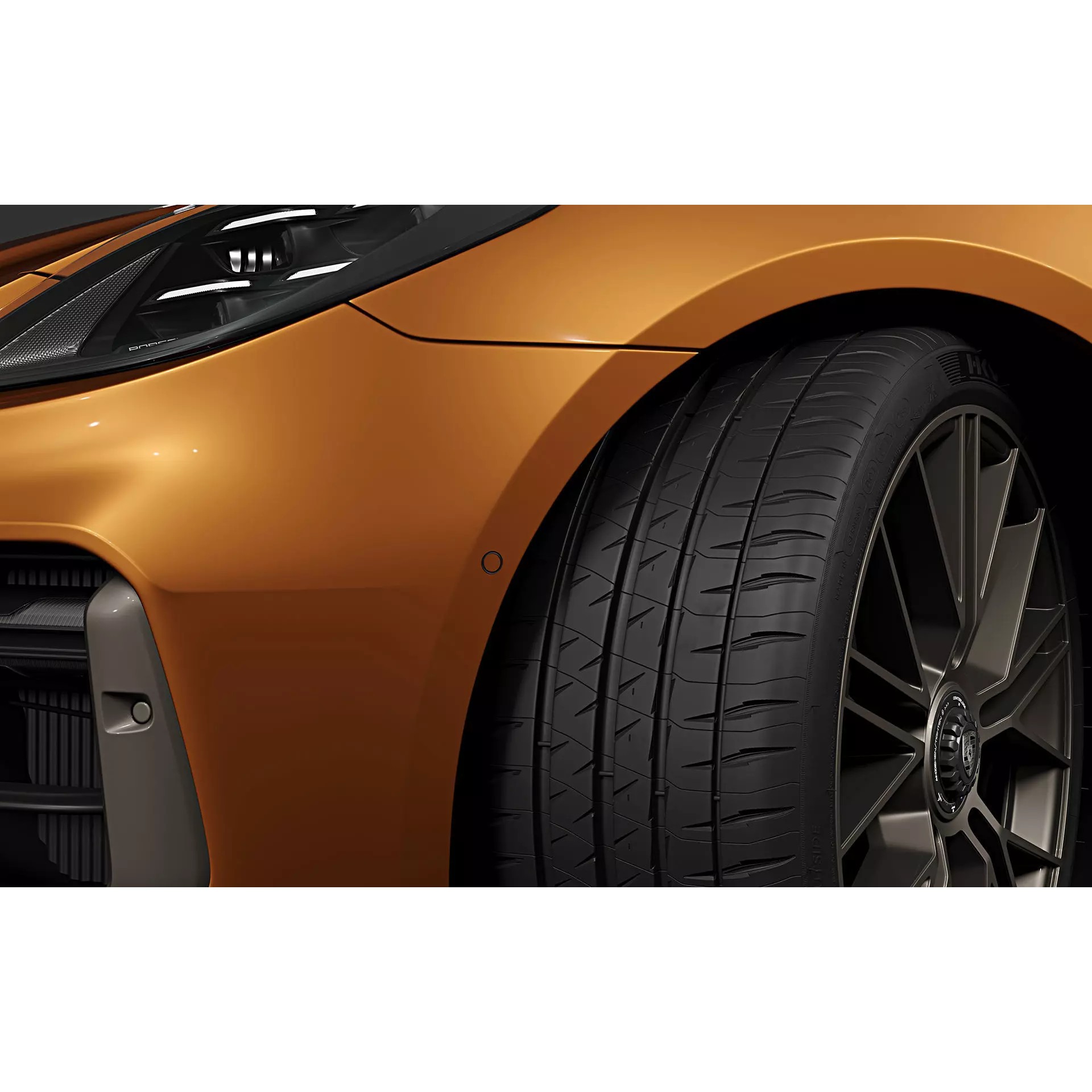 2024 Porsche Panamera Turbo E-Hybrid - High-Quality 3D Model - View 12