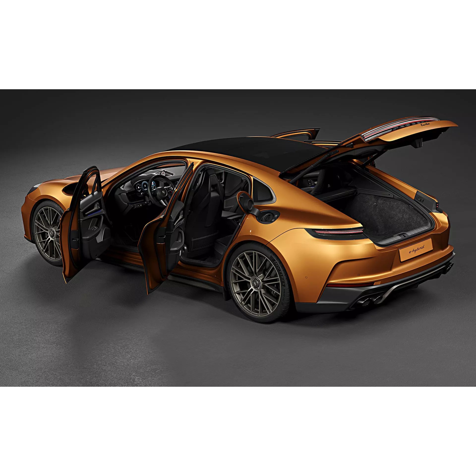 2024 Porsche Panamera Turbo E-Hybrid - High-Quality 3D Model - View 14