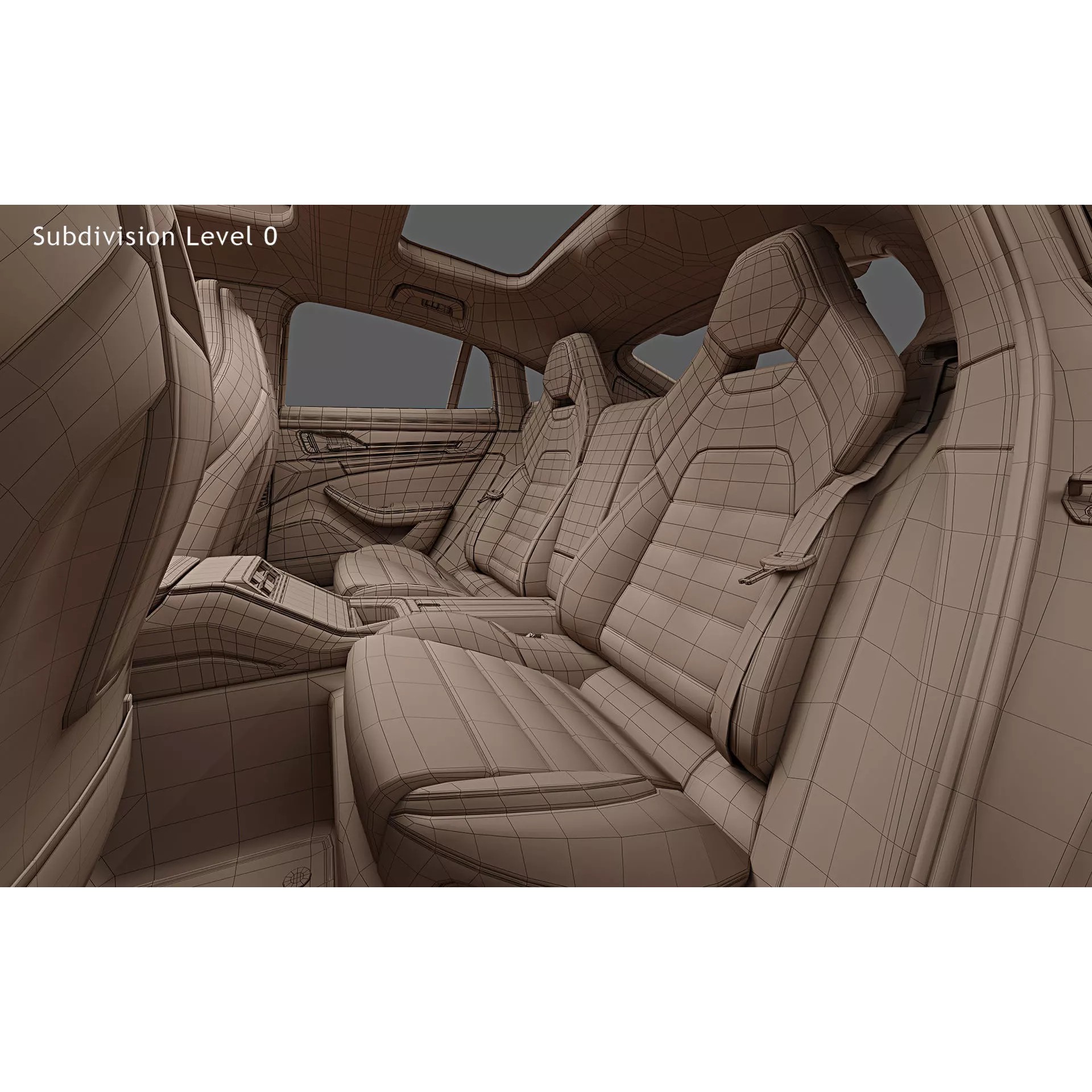 2024 Porsche Panamera Turbo E-Hybrid - High-Quality 3D Model - View 37