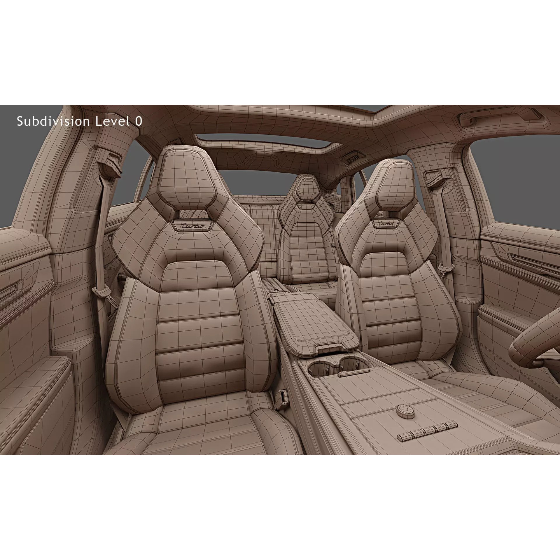 2024 Porsche Panamera Turbo E-Hybrid - High-Quality 3D Model - View 39