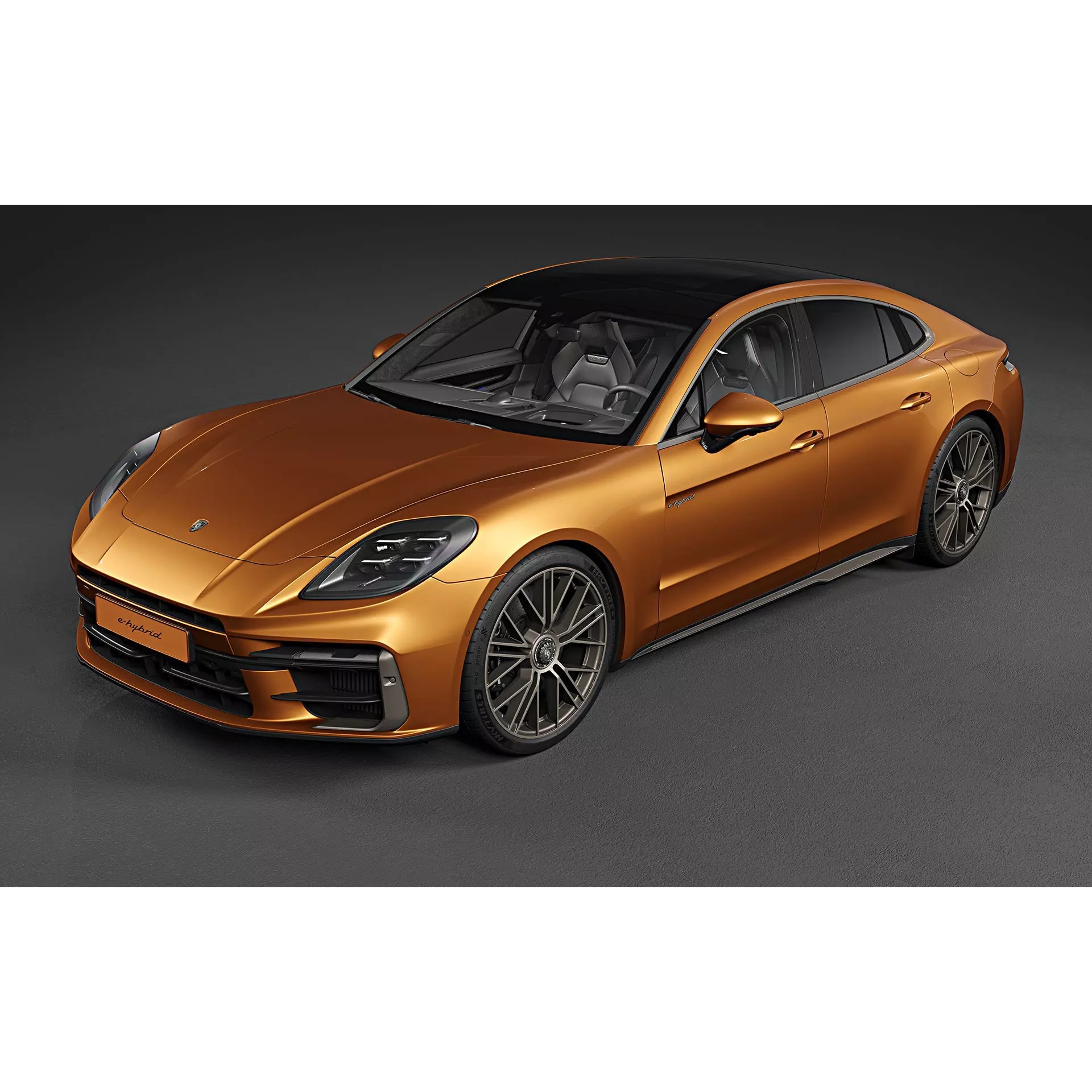 2024 Porsche Panamera Turbo E-Hybrid - High-Quality 3D Model - View 7