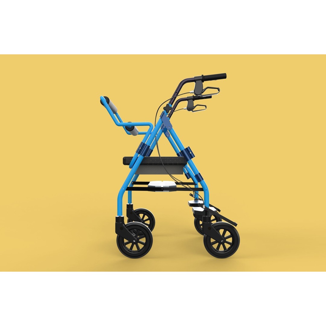 Walking Frame 3D Model – Foldable Mobility Aid, FBX, Blender - View 10