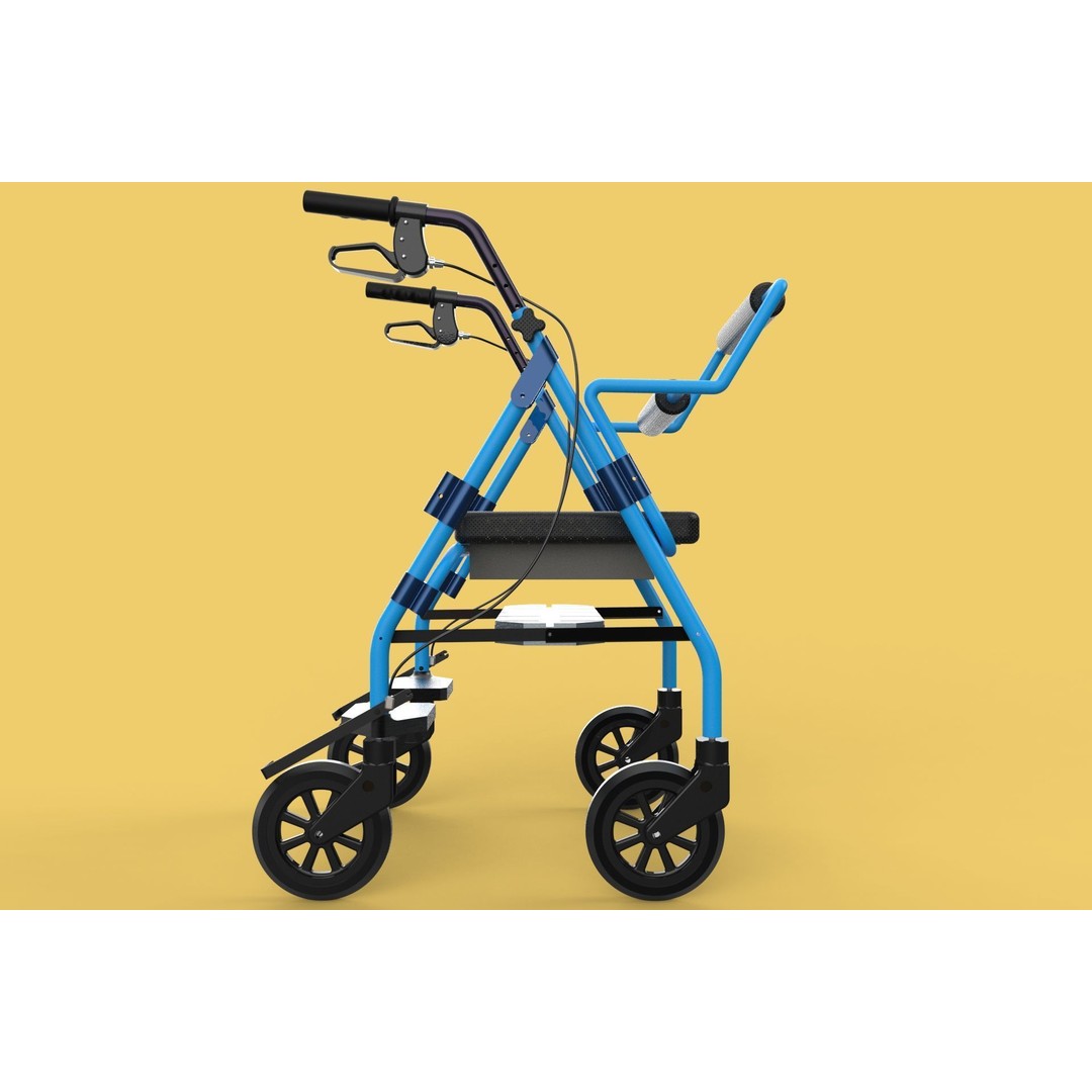 Walking Frame 3D Model – Foldable Mobility Aid, FBX, Blender - View 14