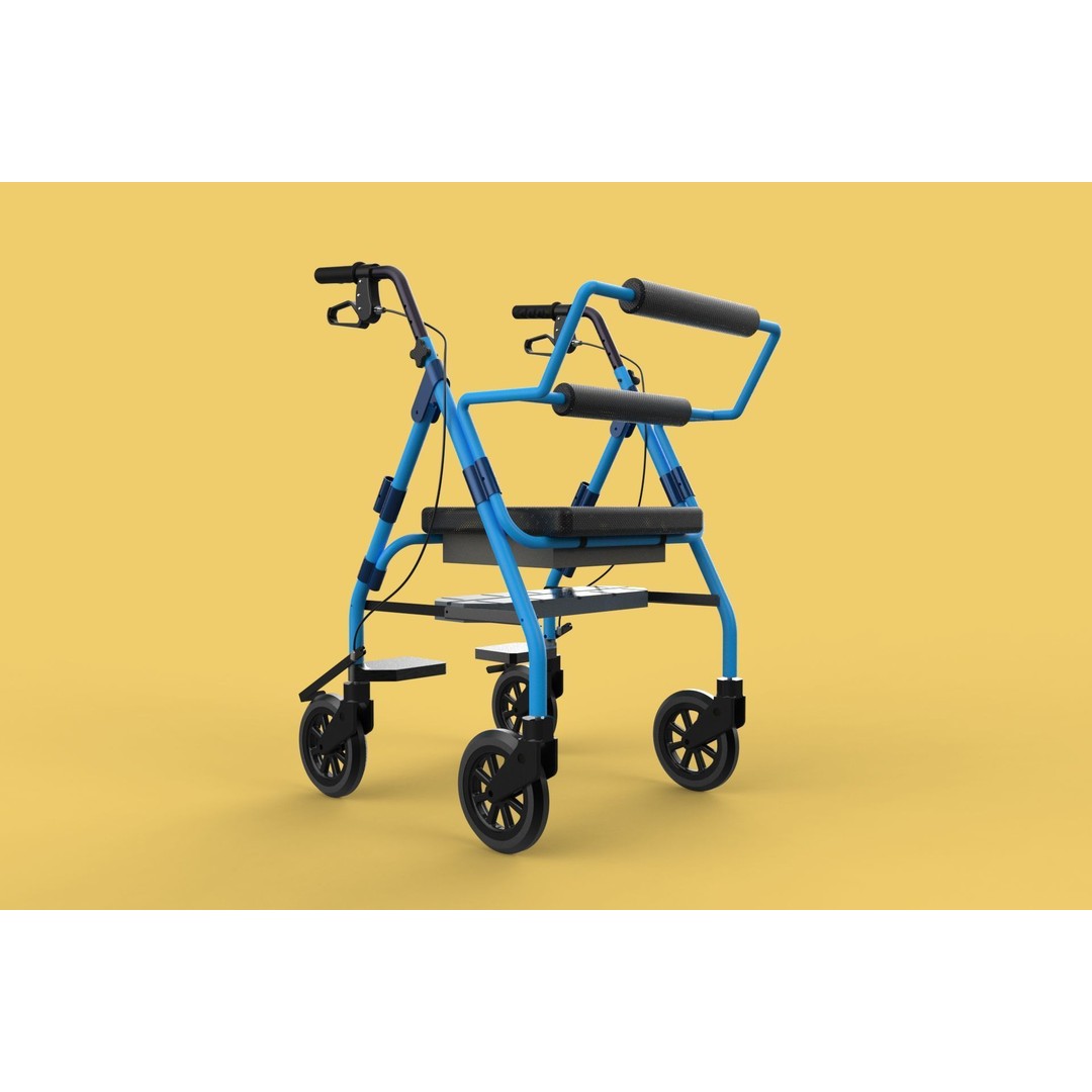 Walking Frame 3D Model – Foldable Mobility Aid, FBX, Blender - View 25