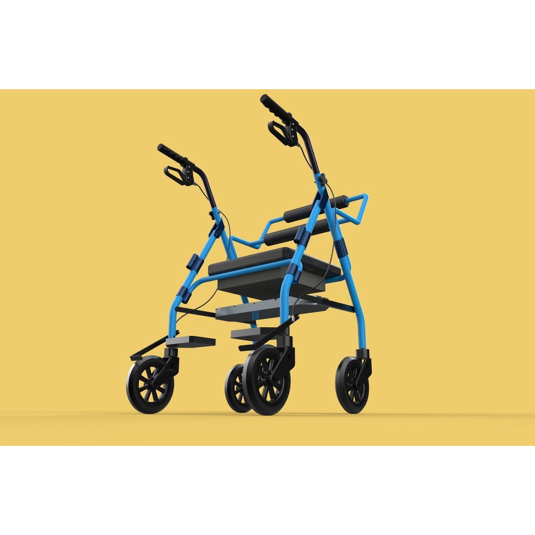Walking Frame 3D Model – Foldable Mobility Aid, FBX, Blender - View 28
