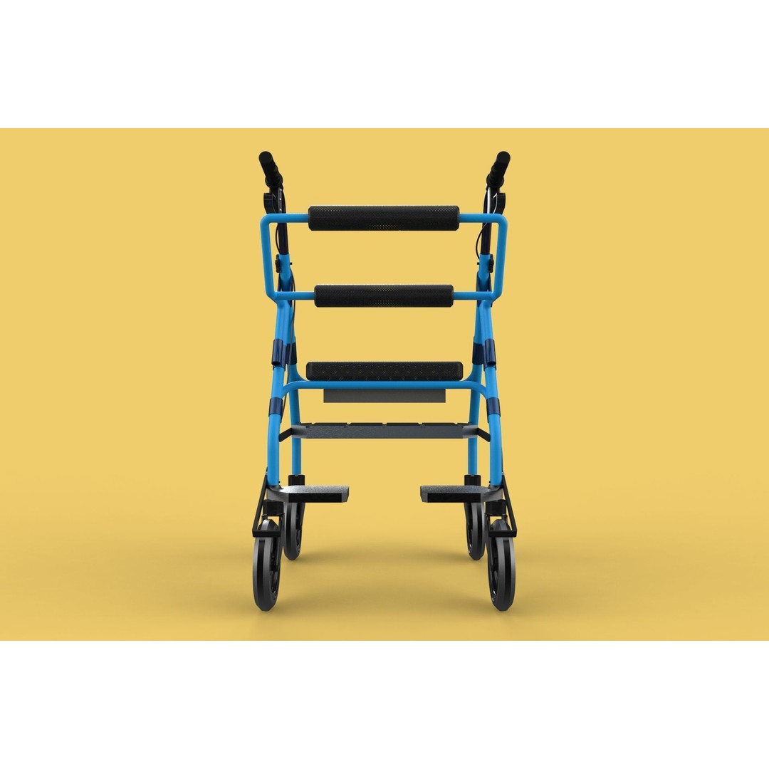Walking Frame 3D Model – Foldable Mobility Aid, FBX, Blender - View 31