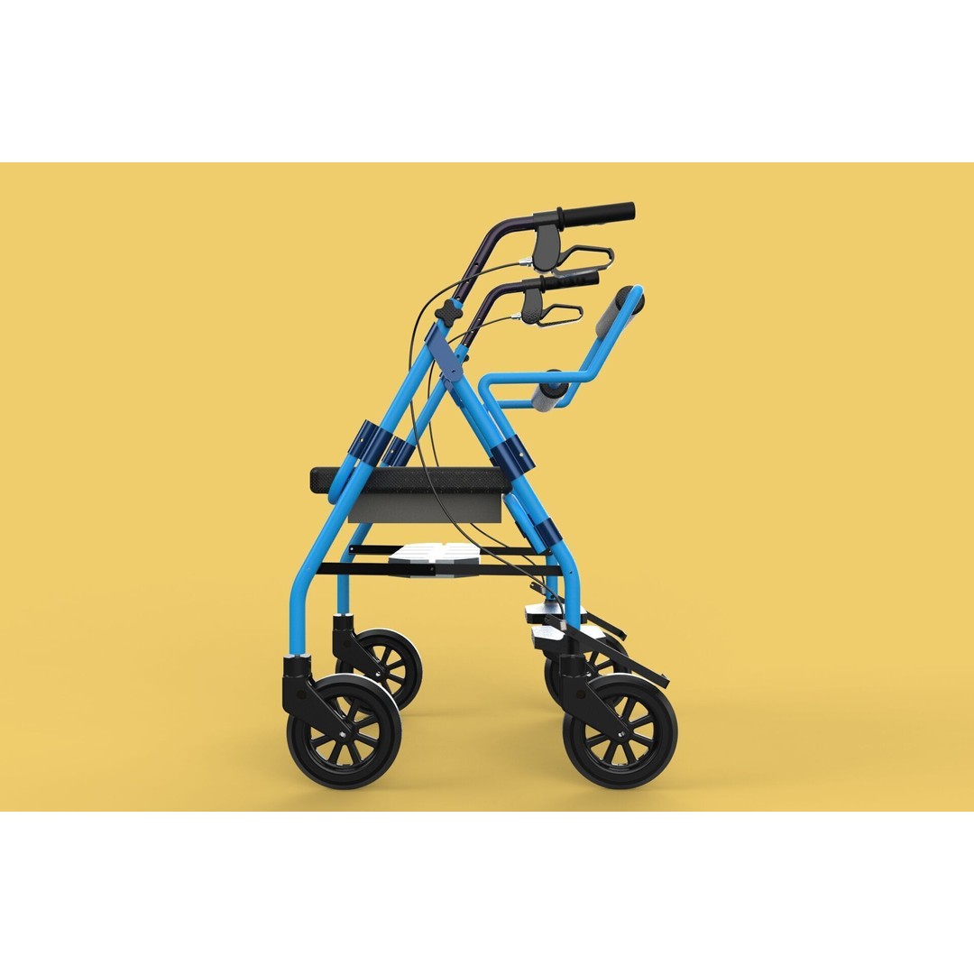 Walking Frame 3D Model – Foldable Mobility Aid, FBX, Blender - View 32