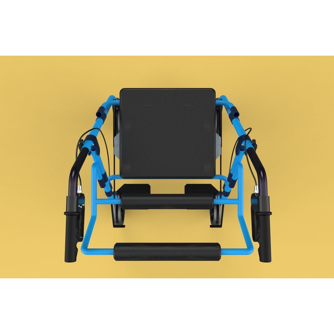 Walking Frame 3D Model – Foldable Mobility Aid, FBX, Blender - View 39