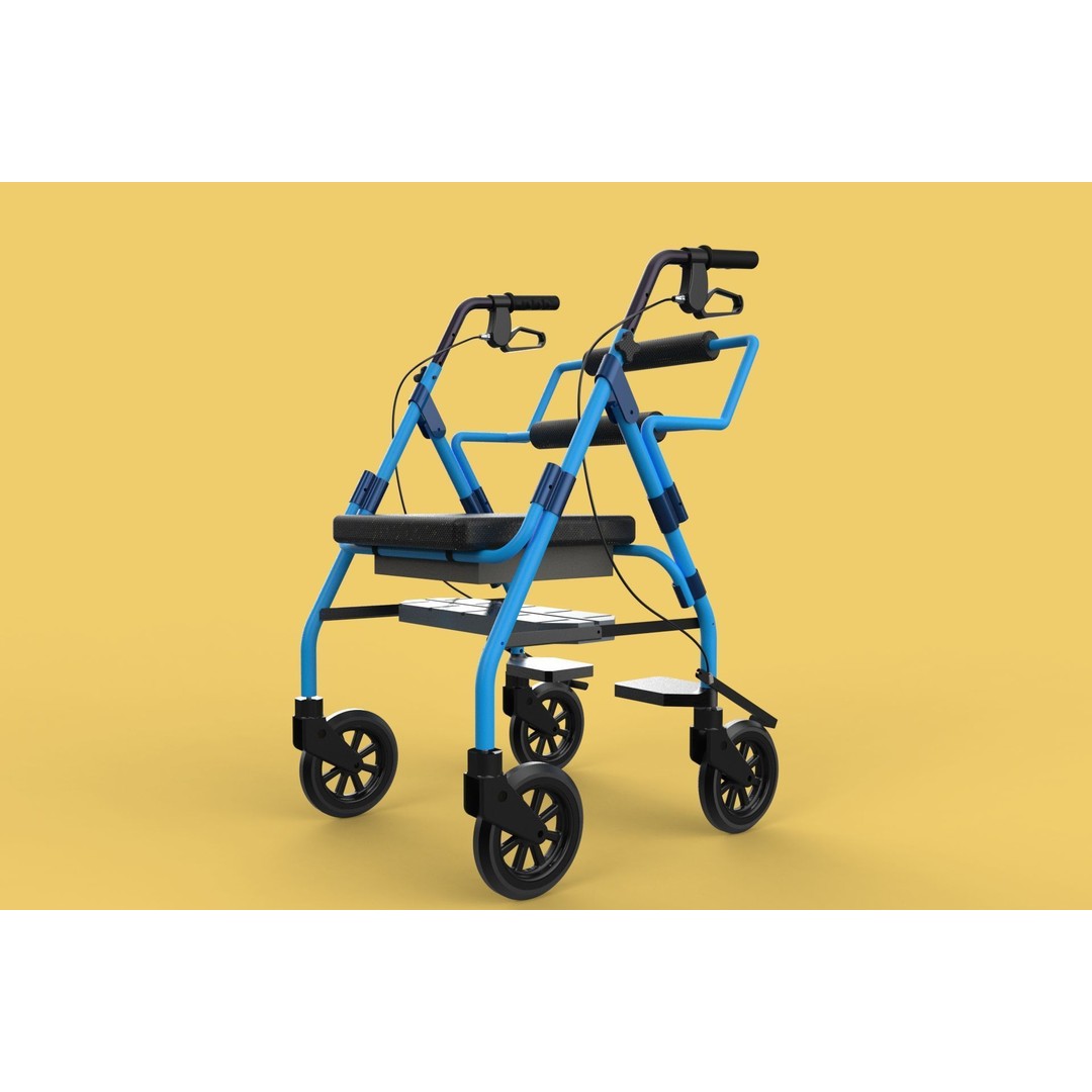 Walking Frame 3D Model – Foldable Mobility Aid, FBX, Blender - View 48