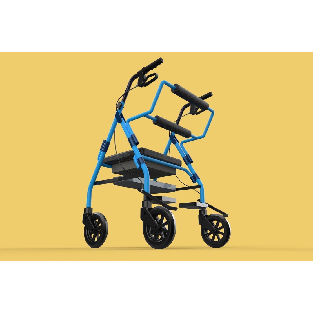 Walking Frame 3D Model – Foldable Mobility Aid, FBX, Blender - View 49