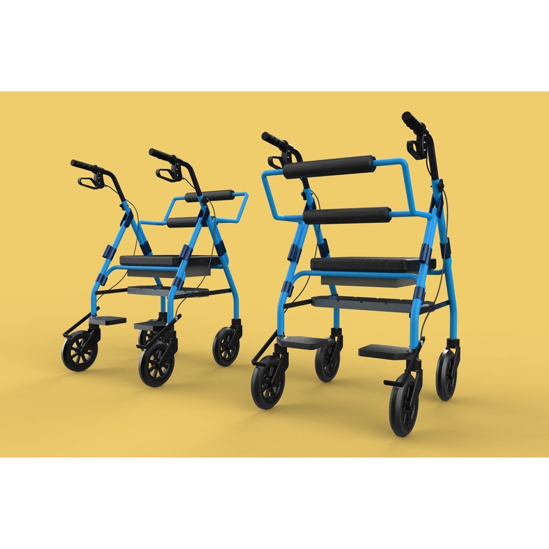 Walking Frame 3D Model – Foldable Mobility Aid, FBX, Blender - View 5