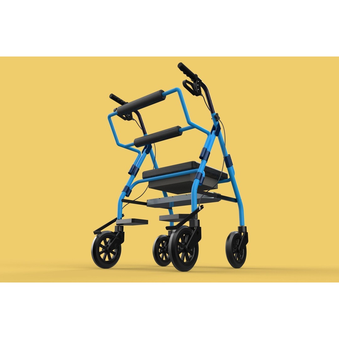Walking Frame 3D Model – Foldable Mobility Aid, FBX, Blender - View 50