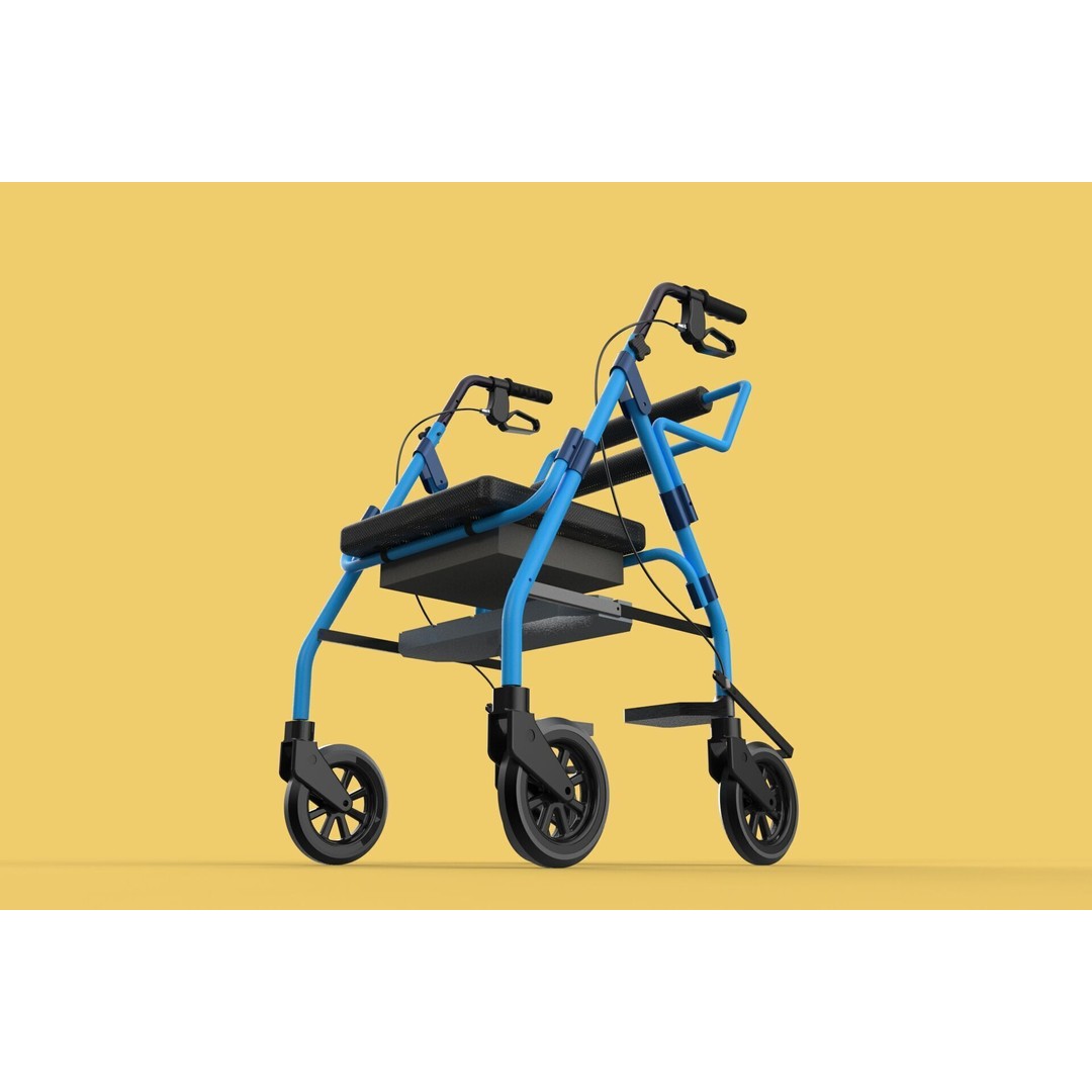Walking Frame 3D Model – Foldable Mobility Aid, FBX, Blender - View 52