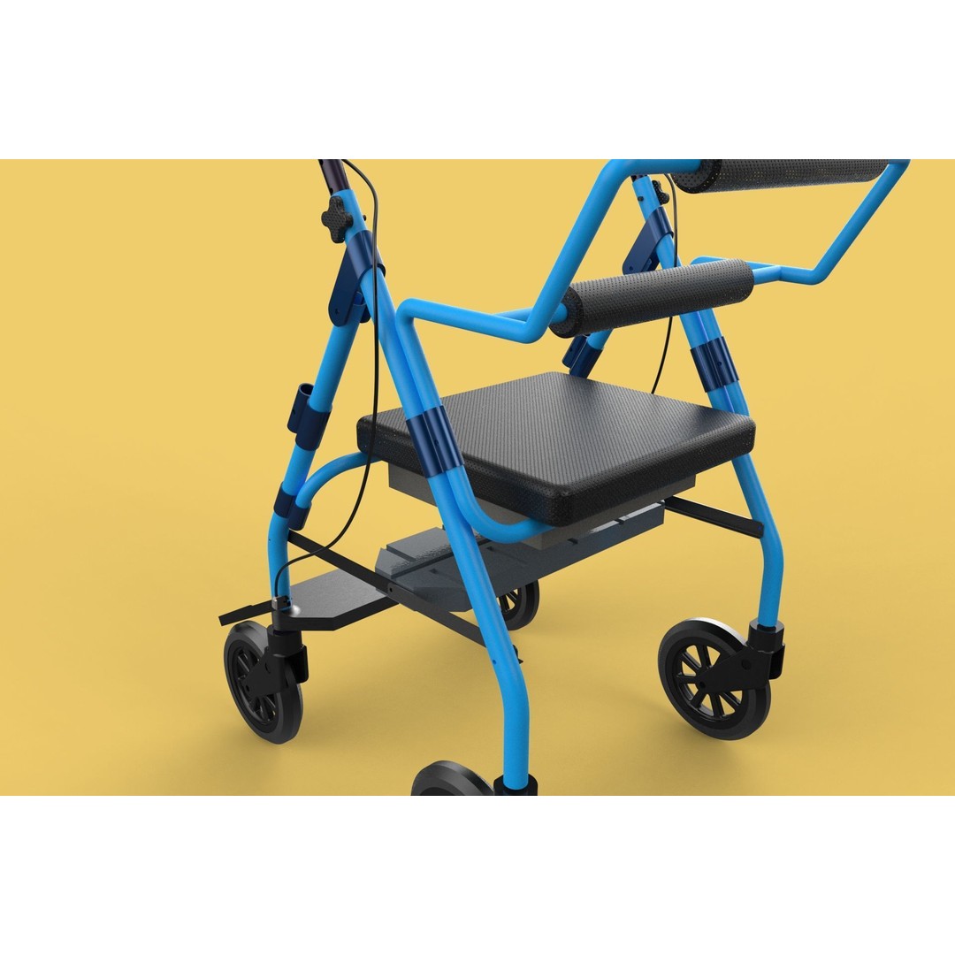 Walking Frame 3D Model – Foldable Mobility Aid, FBX, Blender - View 55