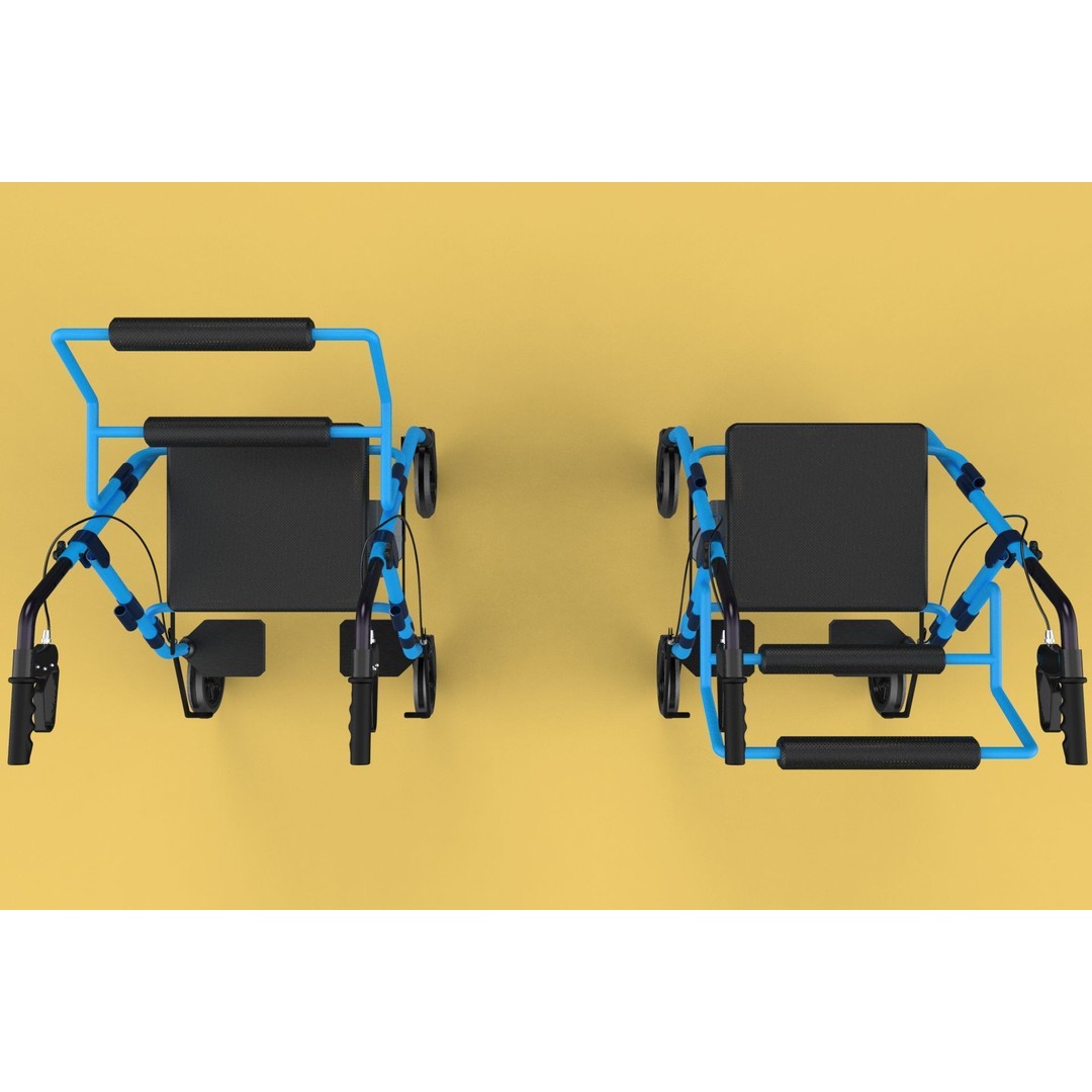 Walking Frame 3D Model – Foldable Mobility Aid, FBX, Blender - View 57