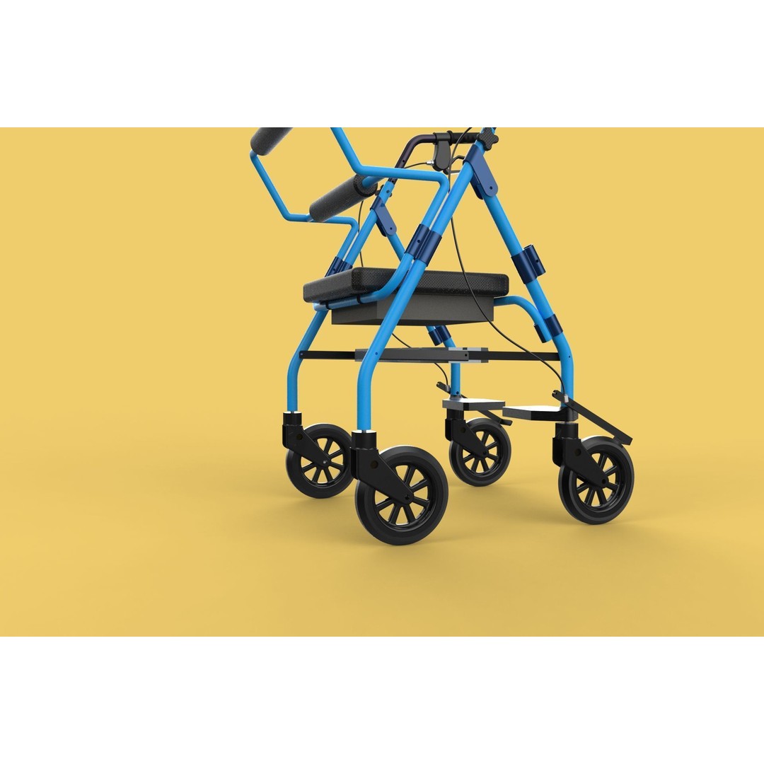 Walking Frame 3D Model – Foldable Mobility Aid, FBX, Blender - View 59