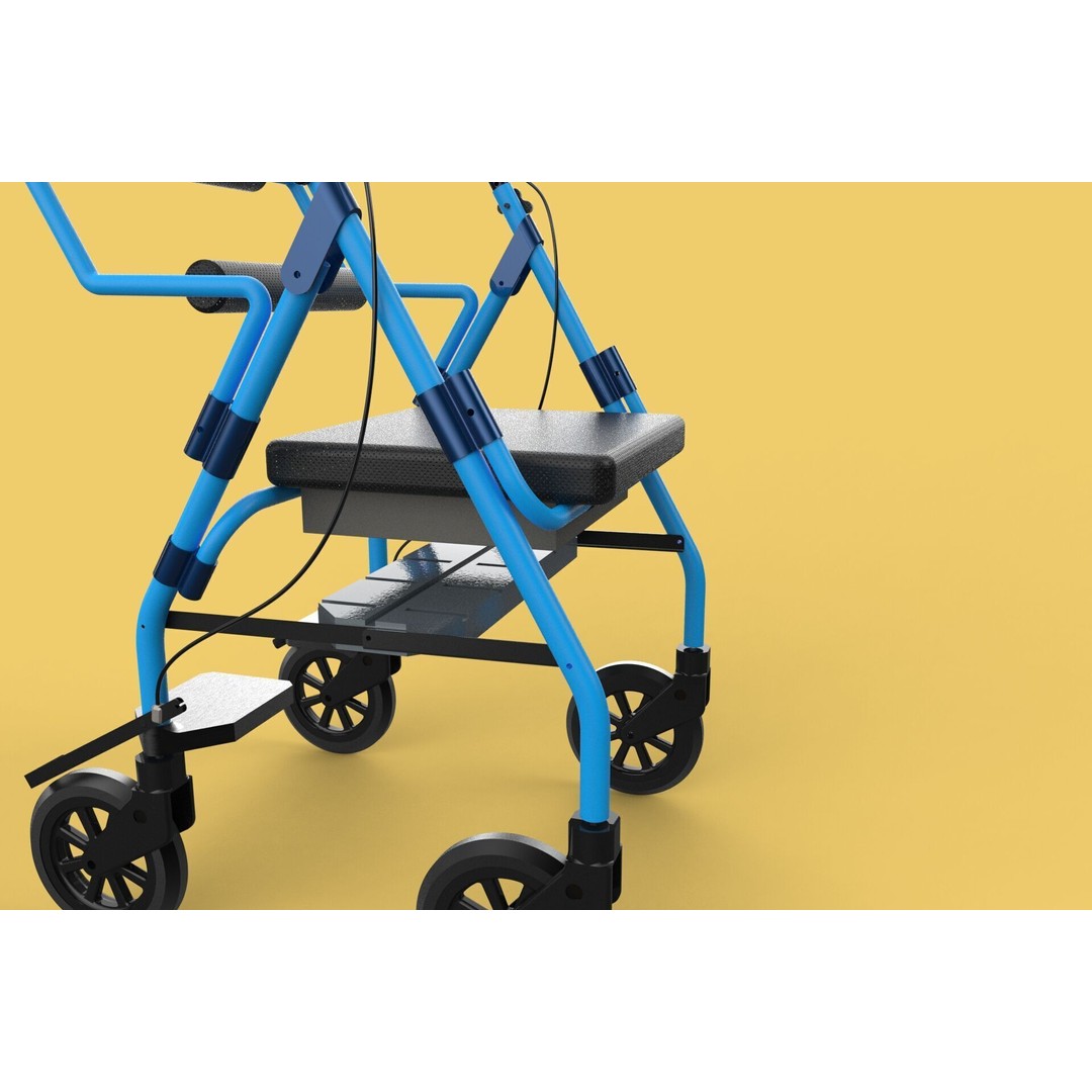 Walking Frame 3D Model – Foldable Mobility Aid, FBX, Blender - View 69