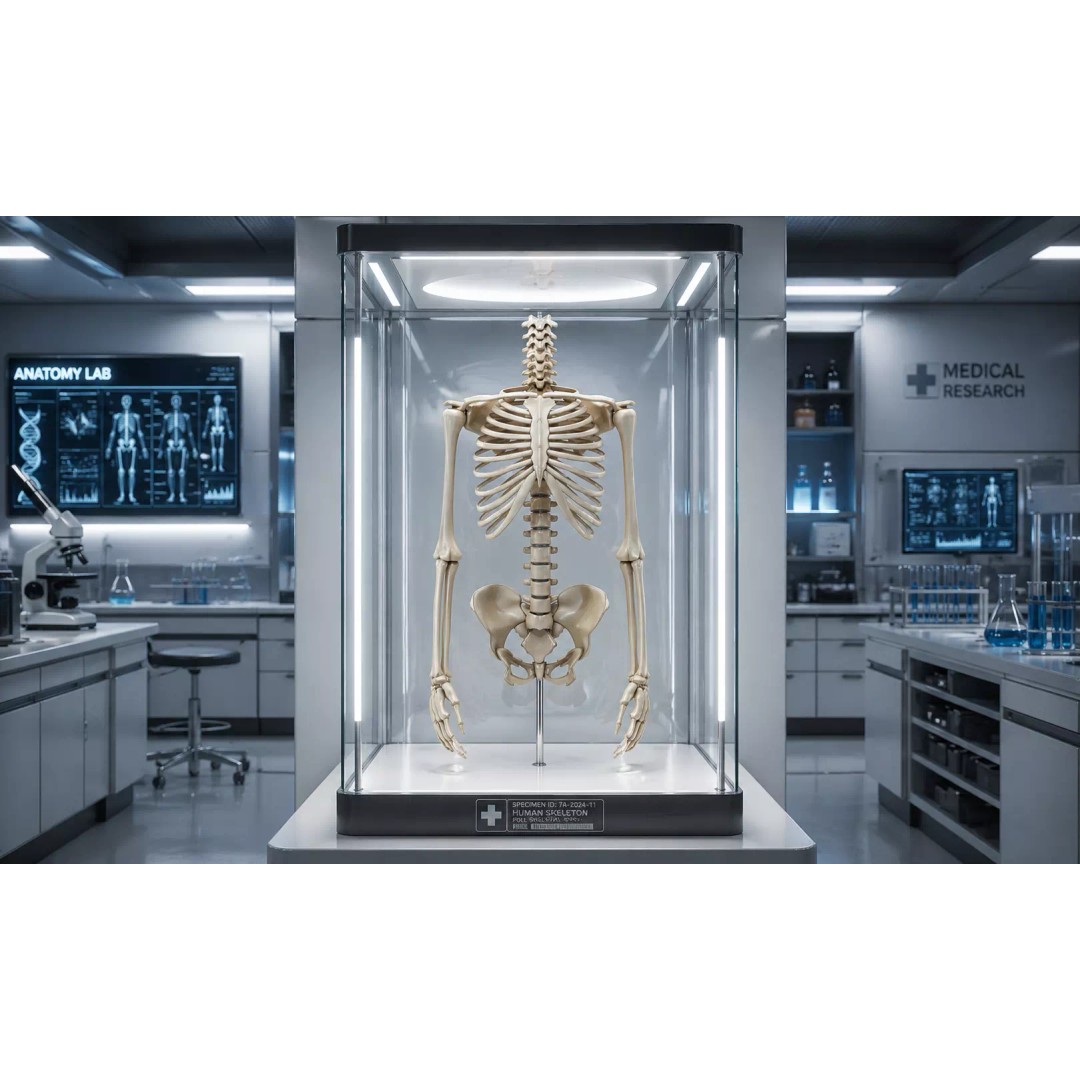 Realistic Human Skeleton 3D Model – Detailed Anatomy for Medical Use, FBX - View 2