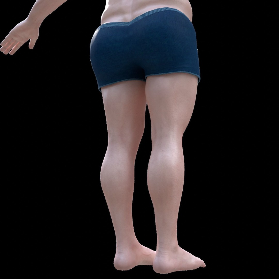 Old Man 3D Model – Realistic Low Poly Character, Rigged FBX - View 22