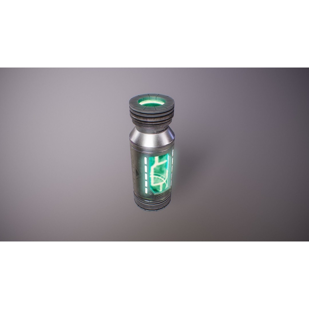 Sci-Fi Lab Props 3D Model – Low Poly Game Ready Assets, FBX/OBJ - View 15