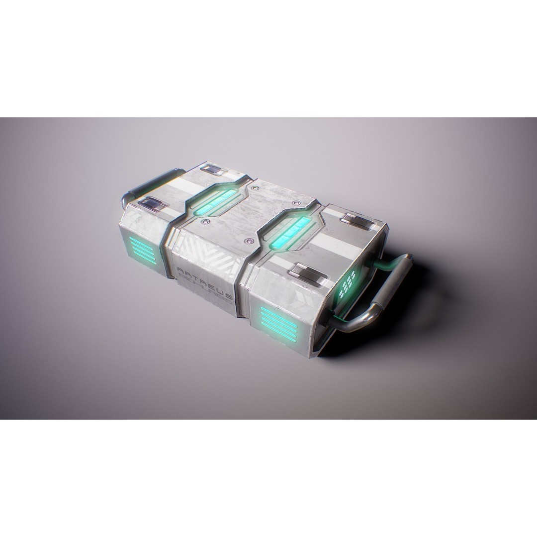 Sci-Fi Lab Props 3D Model – Low Poly Game Ready Assets, FBX/OBJ - View 16