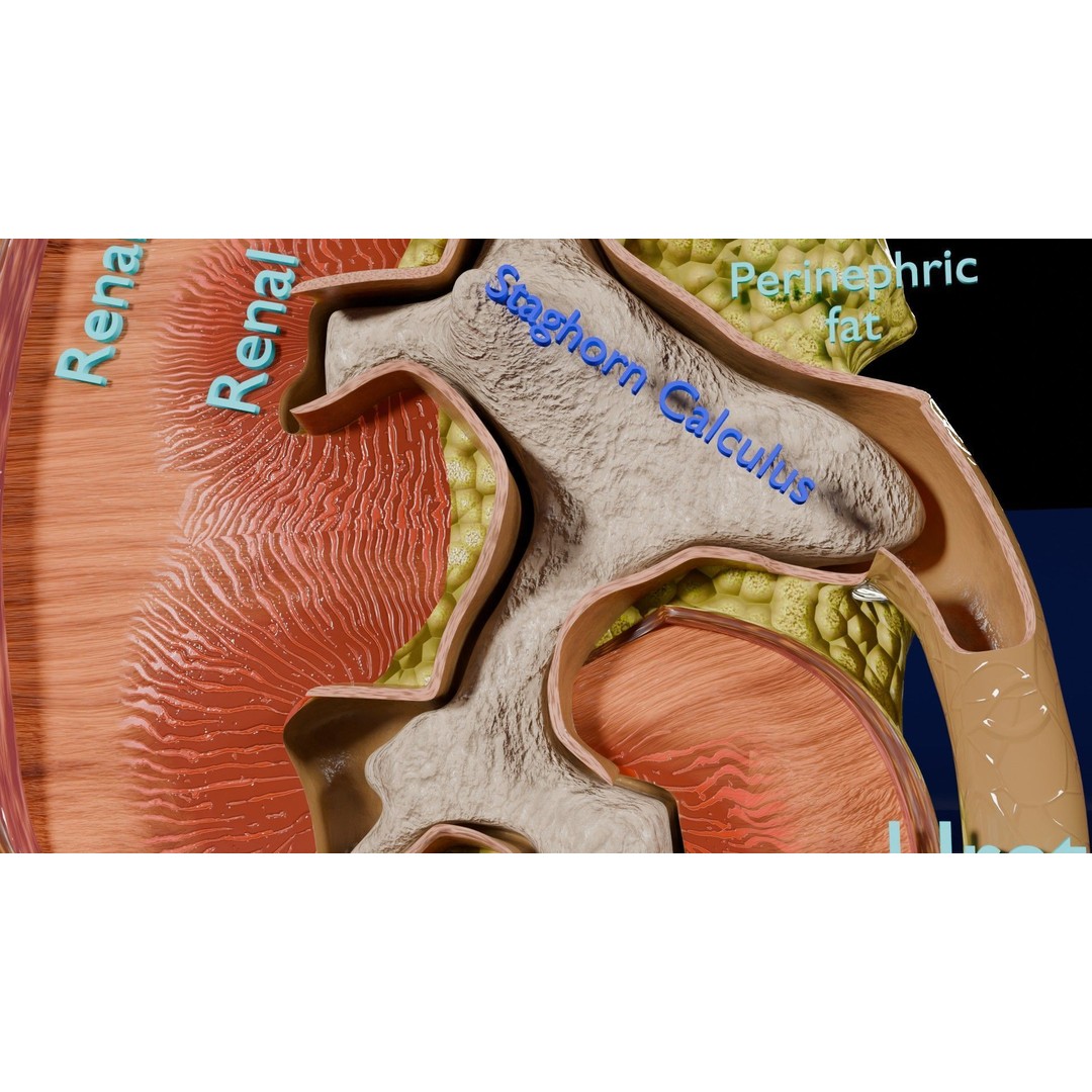 Kidney Stone 3D Model – Low Poly Medical Asset, PBR Textures, FBX - View 5