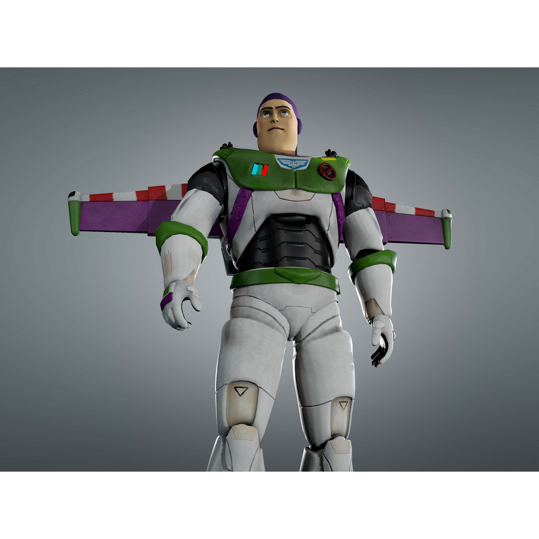 Buzz Lightyear 3D Model – Low Poly Rigged Character, FBX, OBJ - View 10