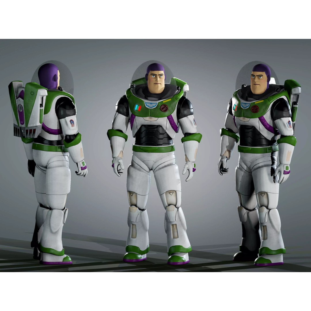 Buzz Lightyear 3D Model – Low Poly Rigged Character, FBX, OBJ - View 2