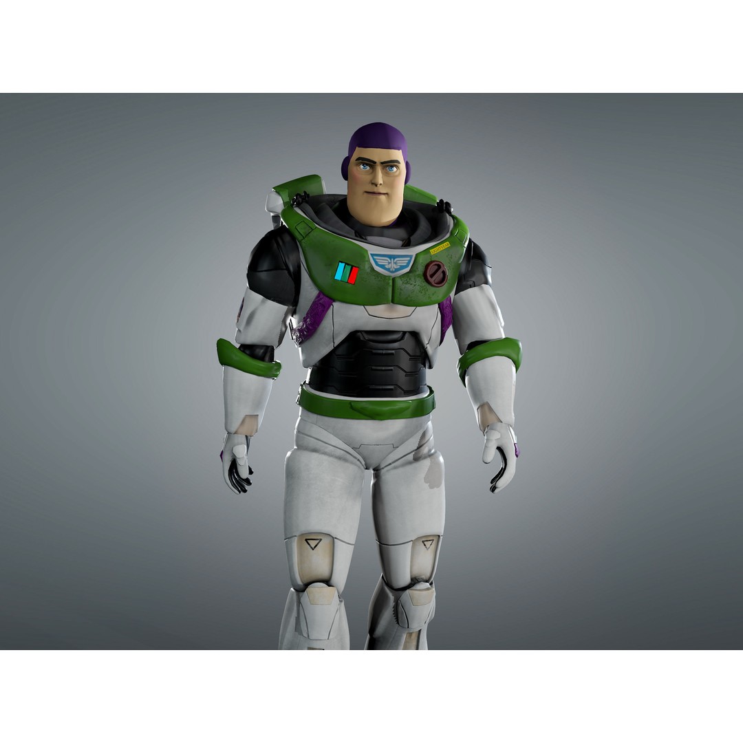 Buzz Lightyear 3D Model – Low Poly Rigged Character, FBX, OBJ - View 5