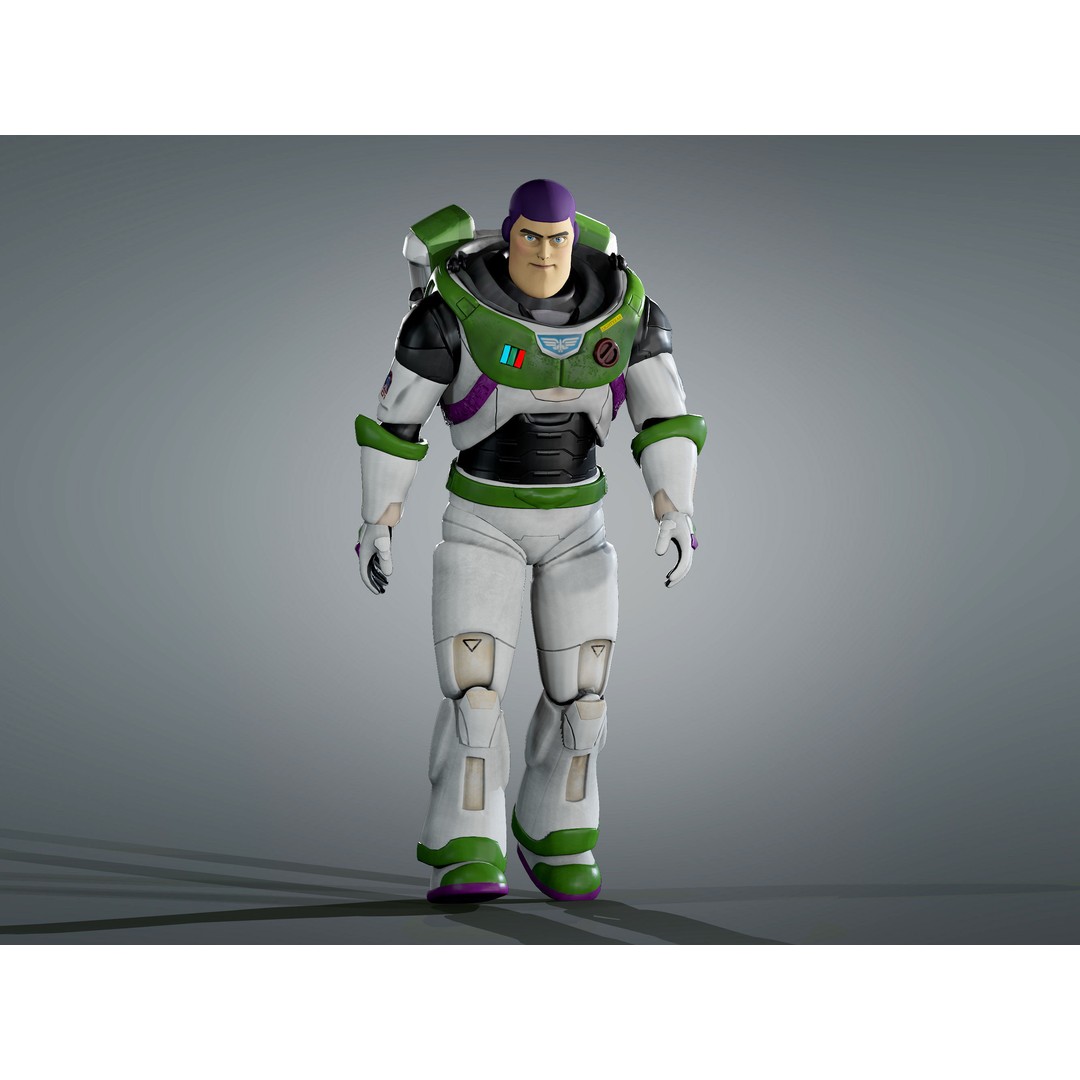 Buzz Lightyear 3D Model – Low Poly Rigged Character, FBX, OBJ - View 7
