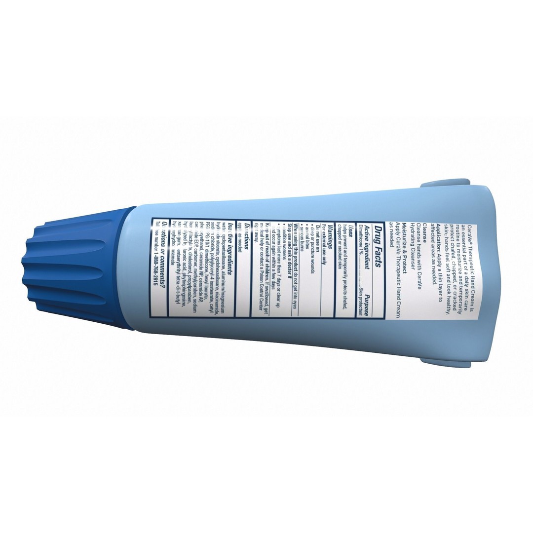 Used Toothpaste 3D Model – PBR Textured Household Asset, FBX/OBJ - View 4
