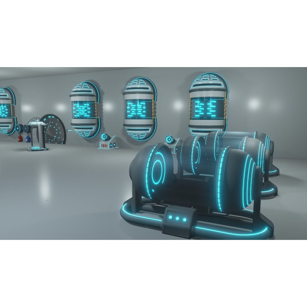 Medical Laboratory 3D Model – Futuristic Low-Poly Game Asset, PBR - View 15