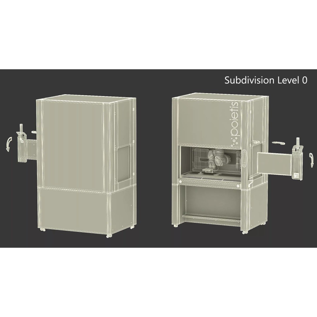 Bioprinter Poietis NGB-R 3D Model – Rigged Laboratory Equipment for Cinema 4D - View 16