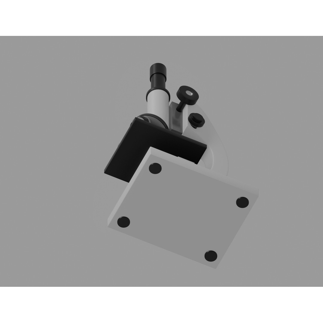 Microscope 3D Model – Rigged Laboratory Asset, FBX, OBJ - View 10