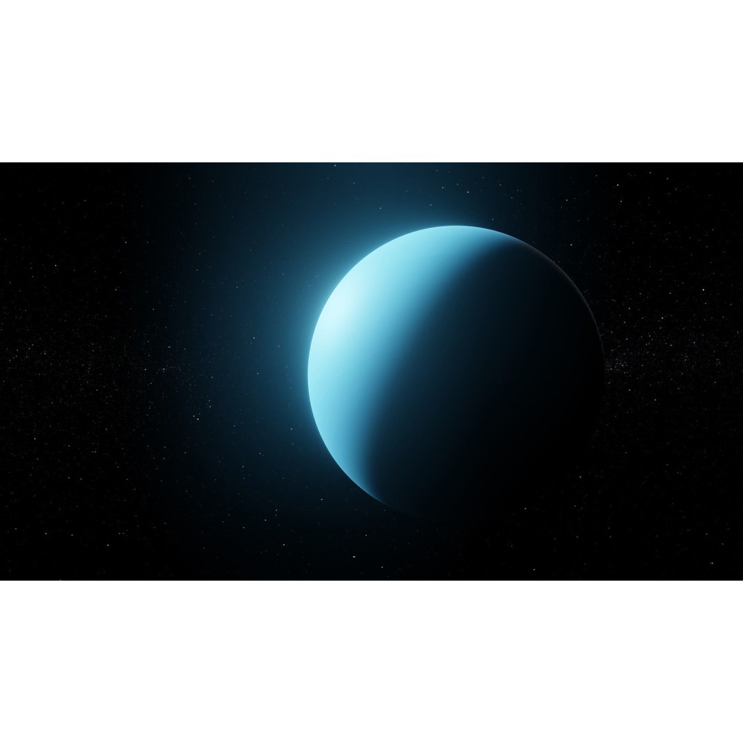 Uranus 3D Model – Photorealistic Low Poly Asset, FBX, Blender - View 10