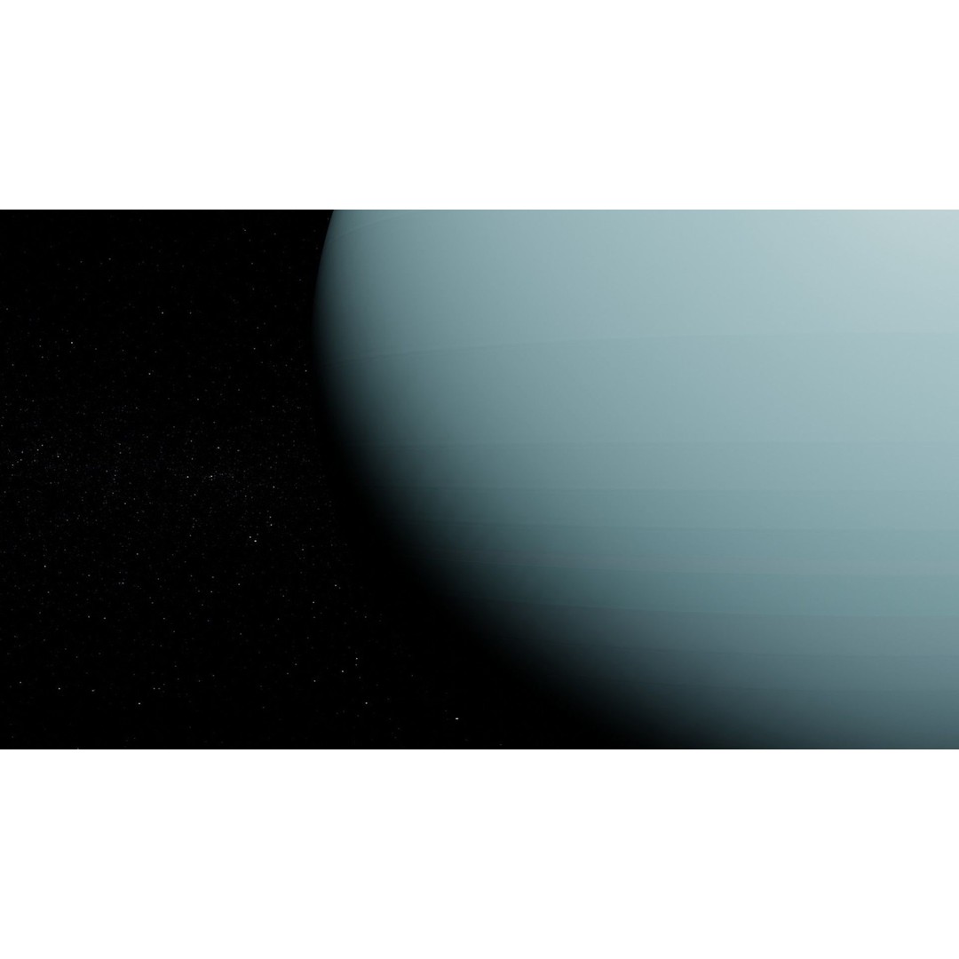 Uranus 3D Model – Photorealistic Low Poly Asset, FBX, Blender - View 11
