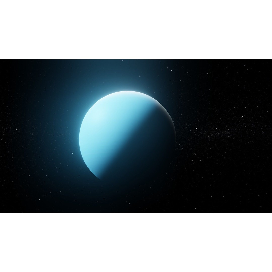 Uranus 3D Model – Photorealistic Low Poly Asset, FBX, Blender - View 15