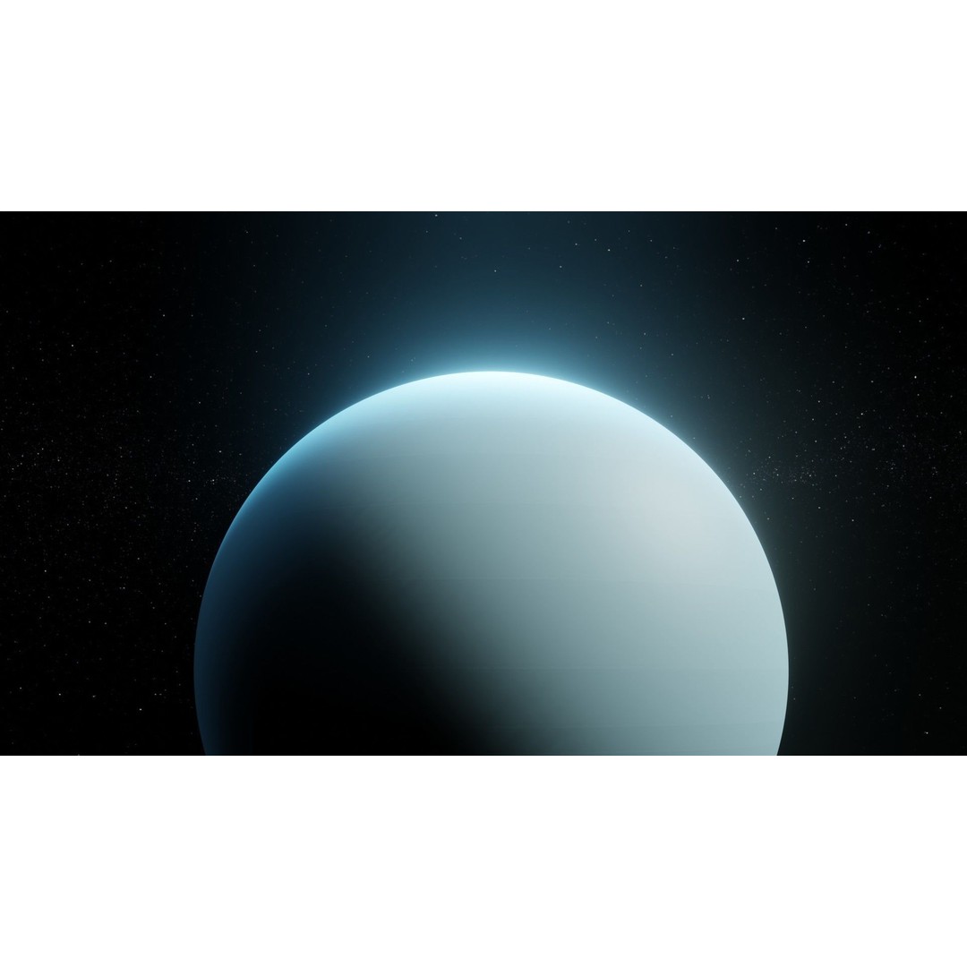 Uranus 3D Model – Photorealistic Low Poly Asset, FBX, Blender - View 16