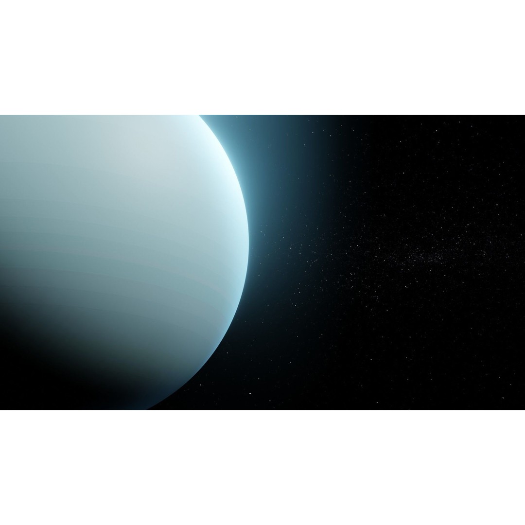 Uranus 3D Model – Photorealistic Low Poly Asset, FBX, Blender - View 18