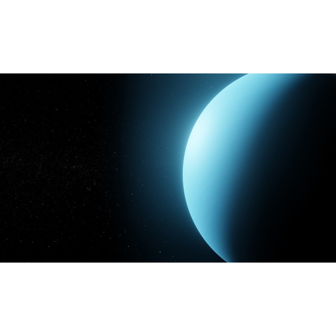 Uranus 3D Model – Photorealistic Low Poly Asset, FBX, Blender - View 19
