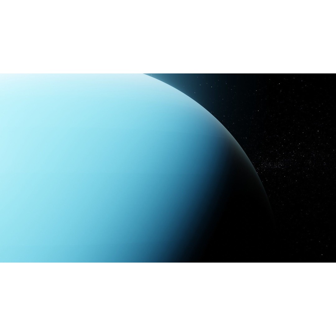 Uranus 3D Model – Photorealistic Low Poly Asset, FBX, Blender - View 3