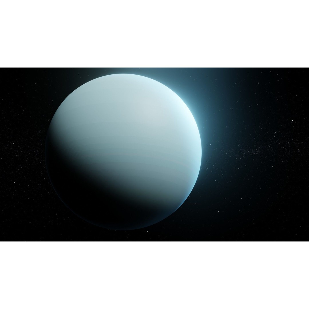 Uranus 3D Model – Photorealistic Low Poly Asset, FBX, Blender - View 5