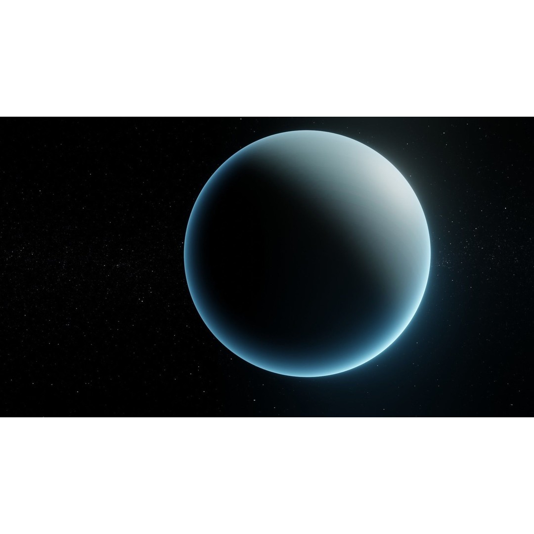Uranus 3D Model – Photorealistic Low Poly Asset, FBX, Blender - View 9
