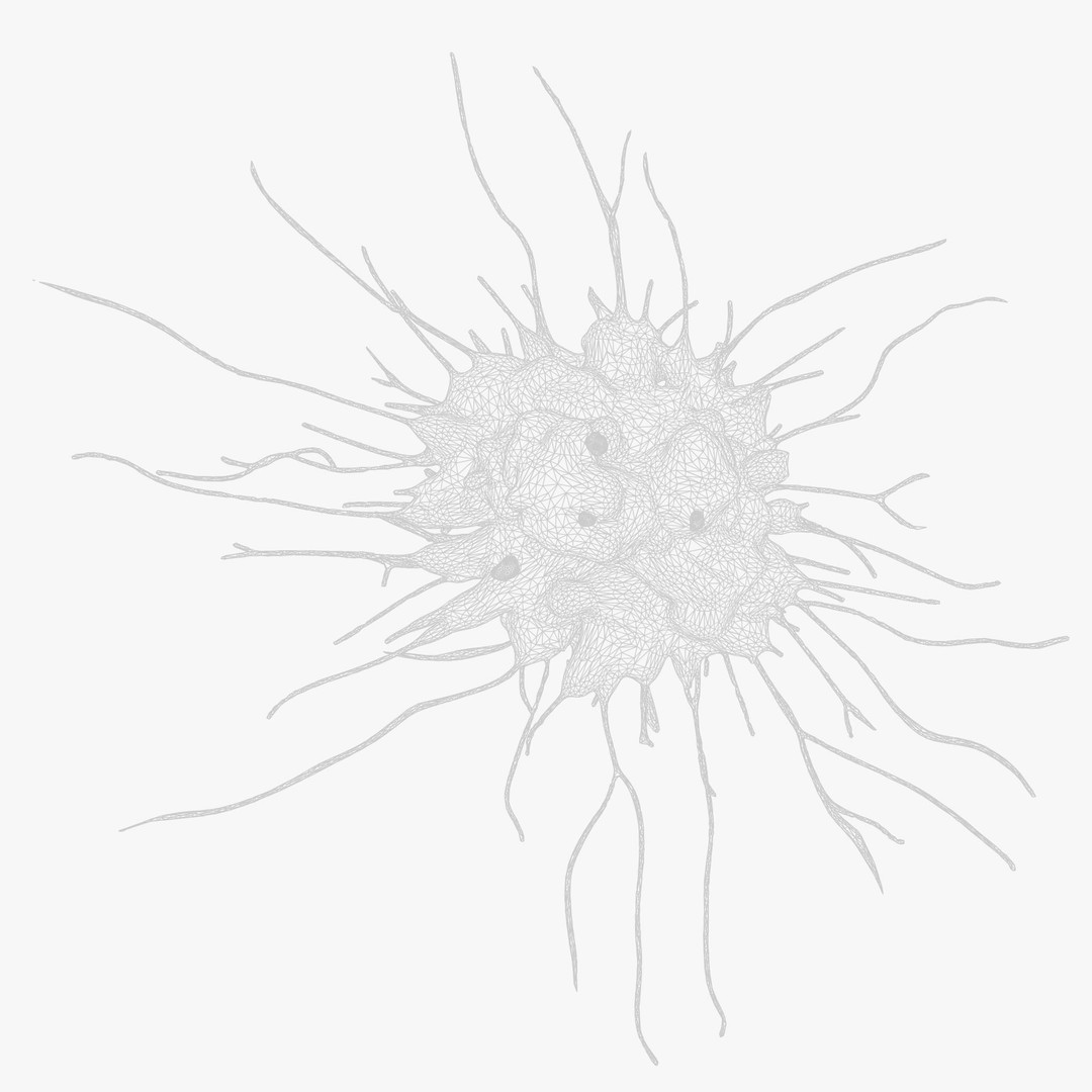 Cancer Cell Tumor 3D Model – High Poly Anatomical Asset, FBX, OBJ - View 9