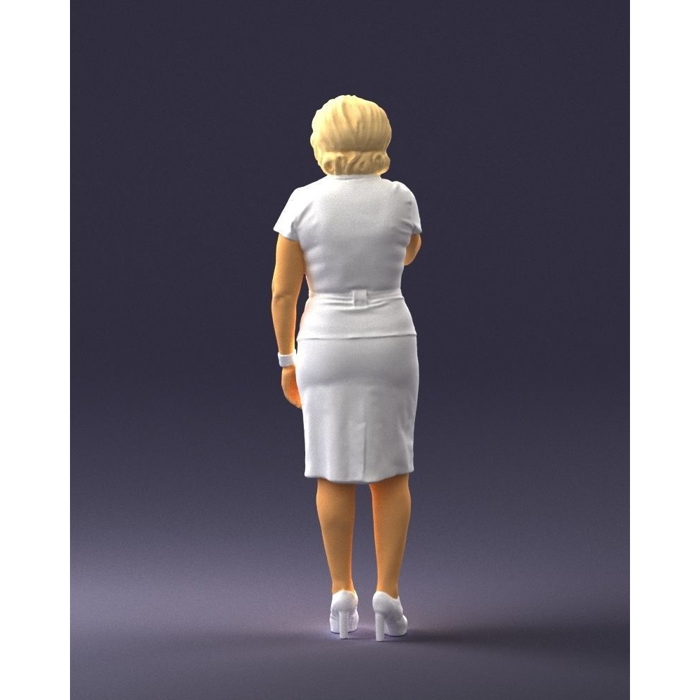 Elderly Business Woman 3D Model – Realistic Character, FBX, OBJ - View 20
