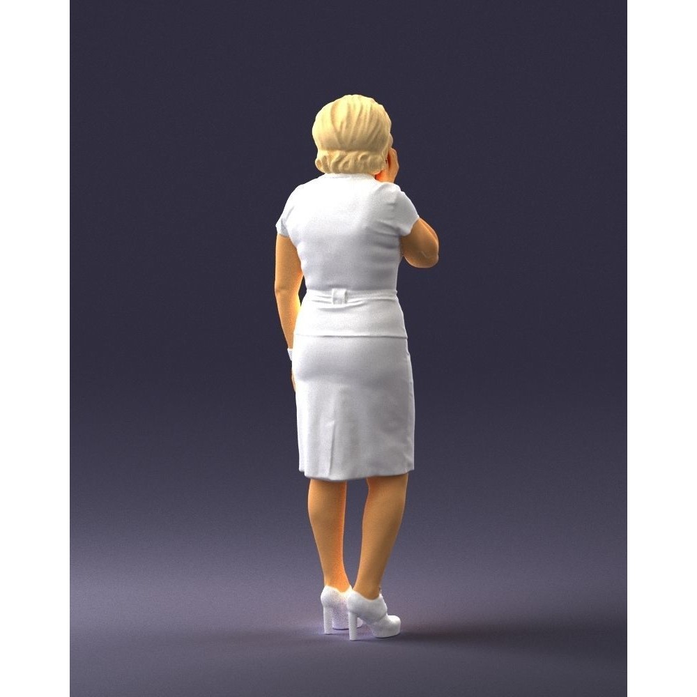 Elderly Business Woman 3D Model – Realistic Character, FBX, OBJ - View 23