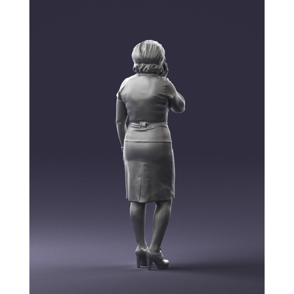 Elderly Business Woman 3D Model – Realistic Character, FBX, OBJ - View 24