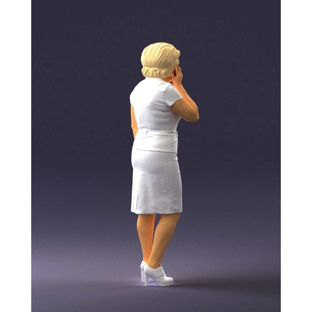 Elderly Business Woman 3D Model – Realistic Character, FBX, OBJ - View 26