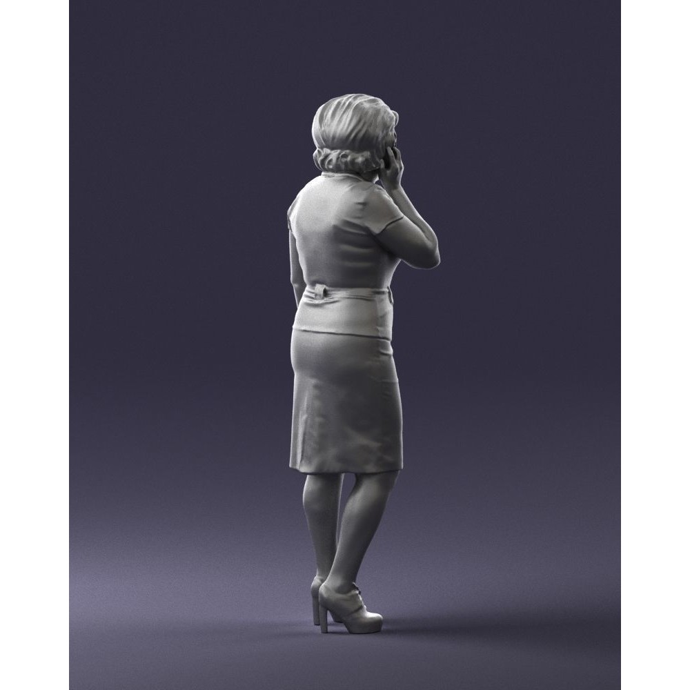 Elderly Business Woman 3D Model – Realistic Character, FBX, OBJ - View 27