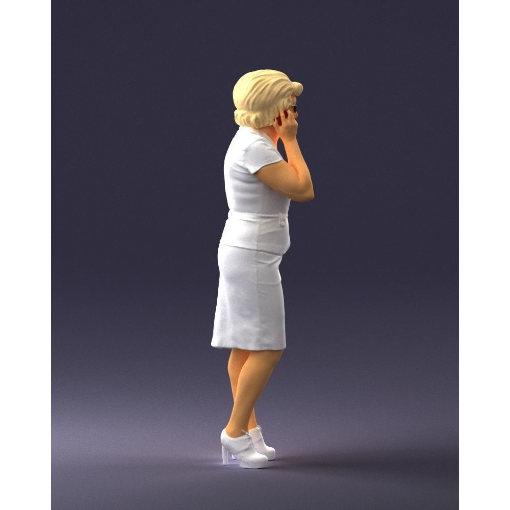 Elderly Business Woman 3D Model – Realistic Character, FBX, OBJ - View 29
